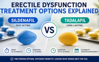 Erectile Dysfunction Treatment Options Explained: Sildenafil vs Tadalafil
